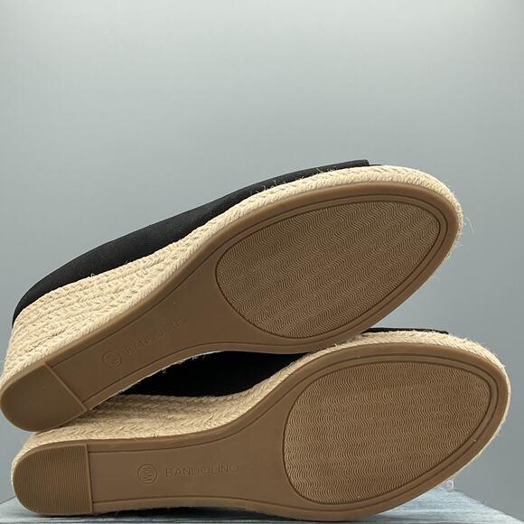 NEW Bandolino Women’s Espadrille Wedge Pumps Black Size 10M - Picture 8 of 10